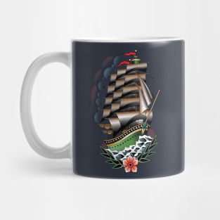 Traditional Tattoo Ship Mug